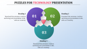Three Node PowerPoint Puzzle Template Strategy Designs